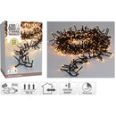 Maxi Cluster Kerstverlichting - 600 led - 9m - extra warm wit - Timer - Lichtfuncties - Geheugen -