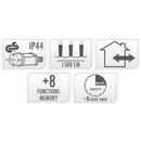 Maxi Cluster Kerstverlichting - 1000 led - 15m - extra warm wit - Timer - Lichtfuncties - Geheugen