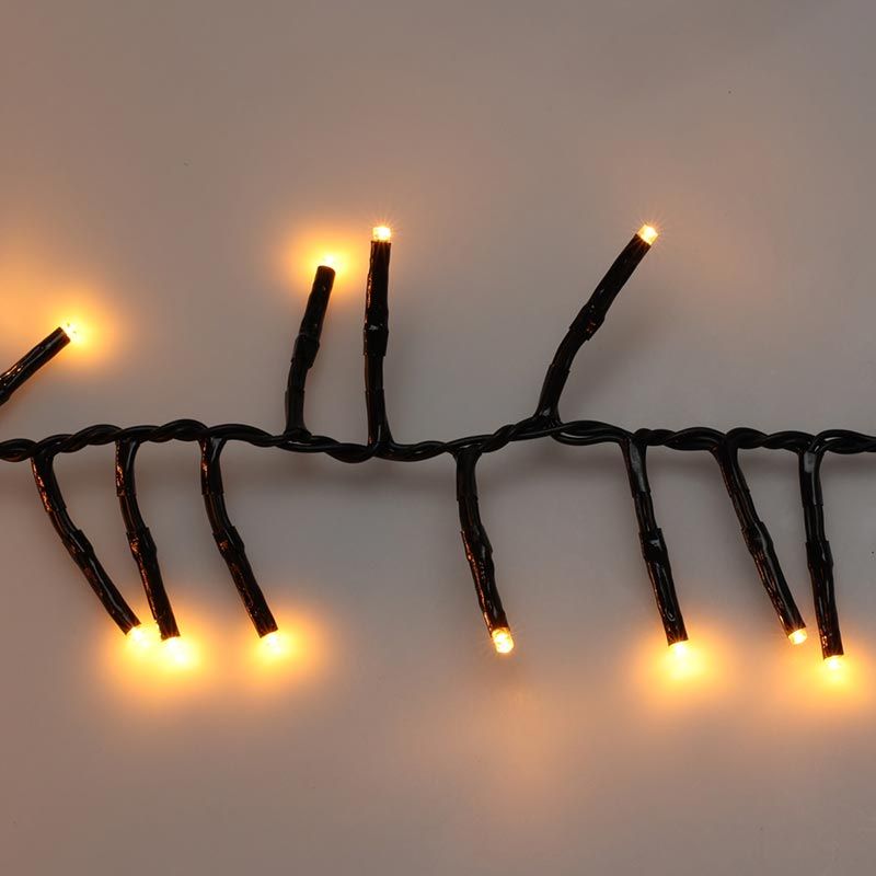 Maxi Cluster Kerstverlichting - 1200 led - 18m - extra warm wit - Timer - Lichtfuncties - Geheugen