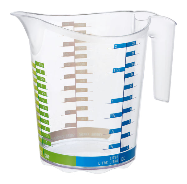Rotho Domino Maatbeker 2L Transparant