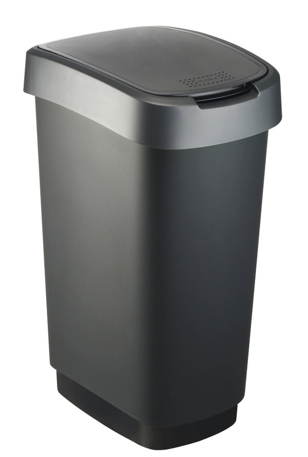 Rotho Twist Afvalbak 50L Zwart