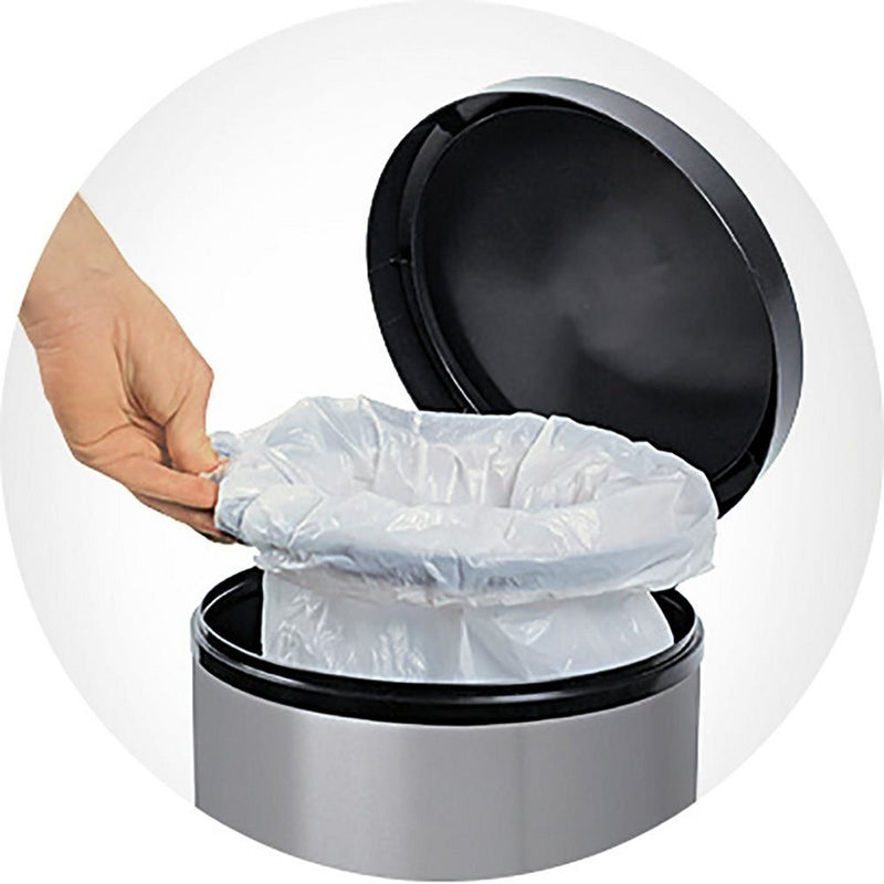 Rotho Paso Pedaalemmer Rond 20L Silver Metallic