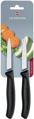 Victorinox Classic groente/schilmes glad 8cm 2st - zwart