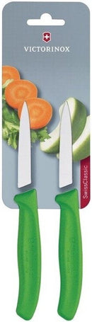 Victorinox Classic groente/schilmes glad 8cm 2st - groen