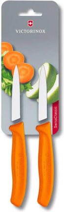 Victorinox Classic groente/schilmes glad 8cm 2st - oranje