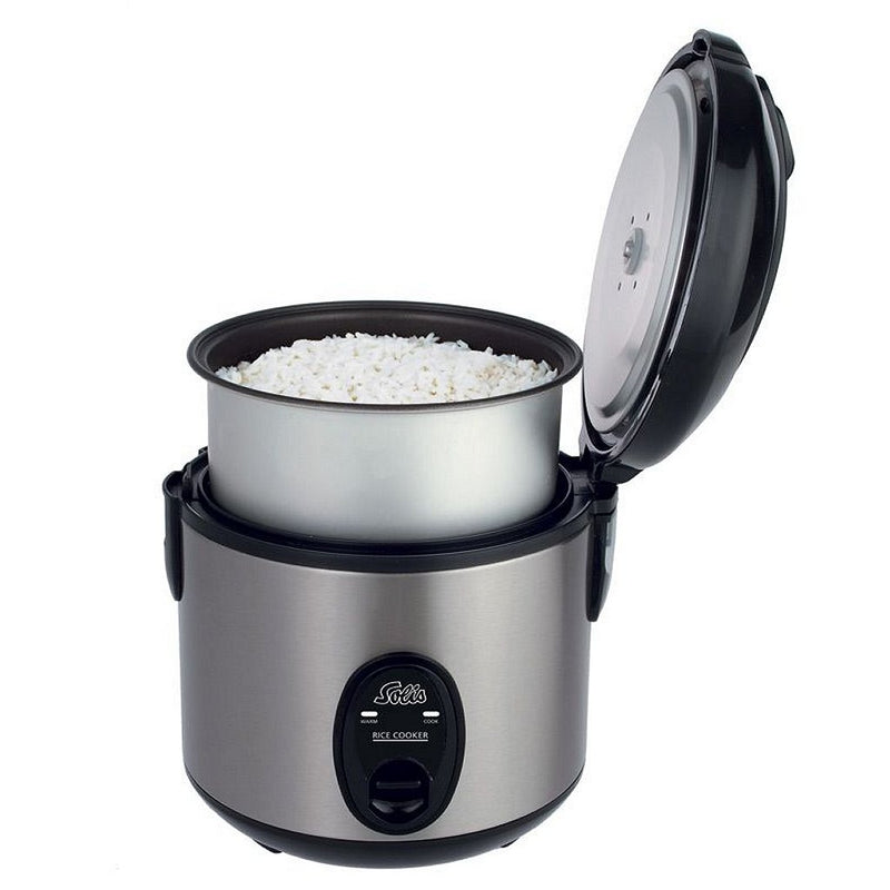 Solis 821 Compact Rijstkoker RVS/Zwart