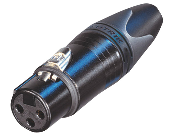 Neutrik NTR-NC3FXX-B Xlr Cable Socket 3 N/a Xx Soldeer Connecties Zwart