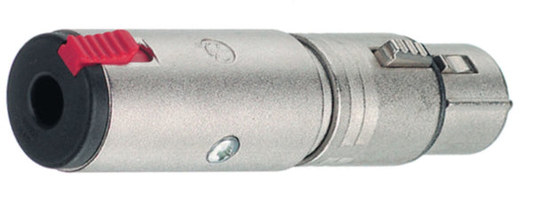 Neutrik NTR-NA3FJ Xlr-adapter Xlr 3-pins Female - 6.35 Mm Female Zilver