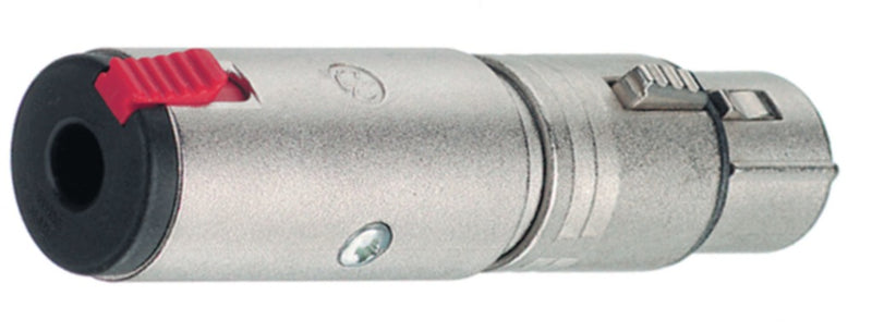 Neutrik NTR-NA3FJ Xlr-adapter Xlr 3-pins Female - 6.35 Mm Female Zilver