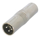 Neutrik NTR-NA3MM Xlr Adapter Xlr 3-pins Male - Xlr 3-pins Male Zilver