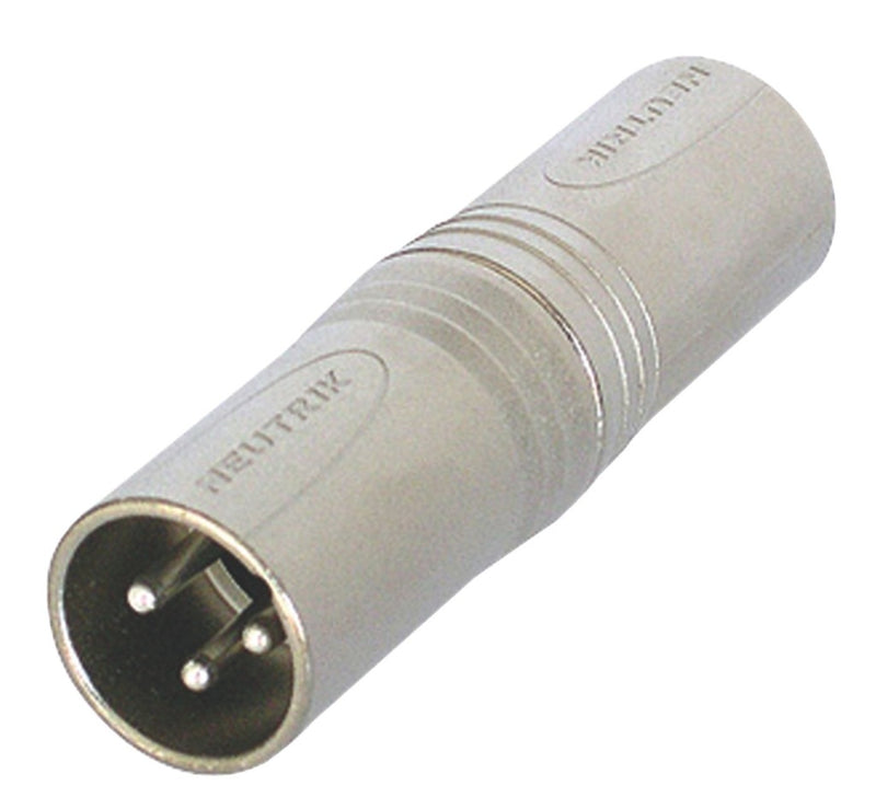 Neutrik NTR-NA3MM Xlr Adapter Xlr 3-pins Male - Xlr 3-pins Male Zilver