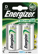 Energizer Enrd2500p2 Batterij Nimh D/lr20 1.2 V 2500 Mah Powerplus 2-blister