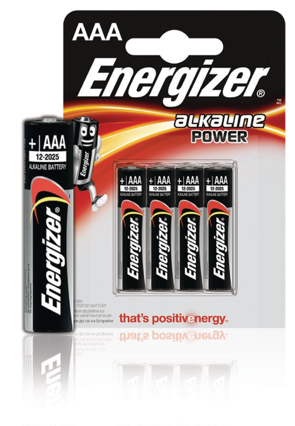 Energizer EN-E300132600 Alkaline Batterij Aaa 1.5 V Power 4-blister