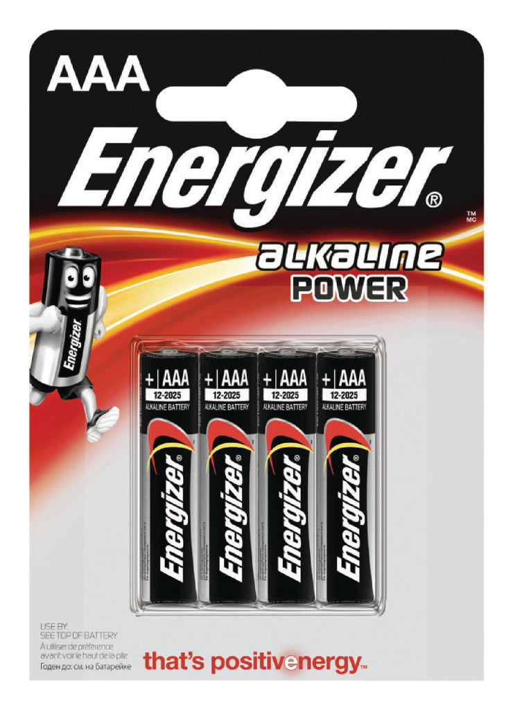 Energizer EN-E300132600 Alkaline Batterij Aaa 1.5 V Power 4-blister