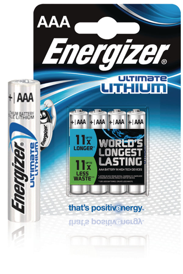 Energizer Enlithiumaaap4 Ultimate Lithium Batterijen Fr3 4-blister