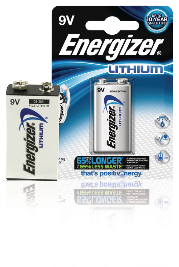 Energizer Enlithium9 vp1 Ultimate Lithium Batterijen 9v 1-blister