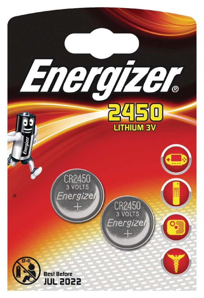 Energizer EN-638179 Lithium Knoopcel Batterij Cr2450 3 V 2-blister