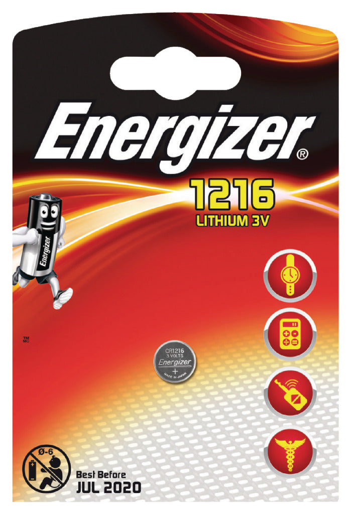 Energizer EN-E300163400 Lithium Knoopcel Batterij Cr1216 3 V 1-blister