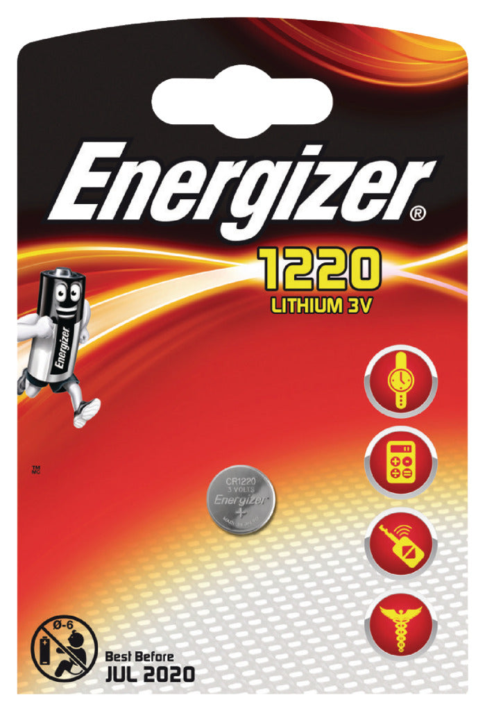 Energizer EN-E300163600 Lithium Knoopcel Batterij Cr1220 3 V 1-blister