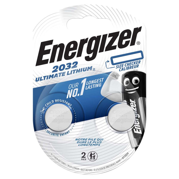 Energizer 53542300605 Lithium-knoopcelbatterij Cr2032 20 V 240 Mah 2-blister Zilver