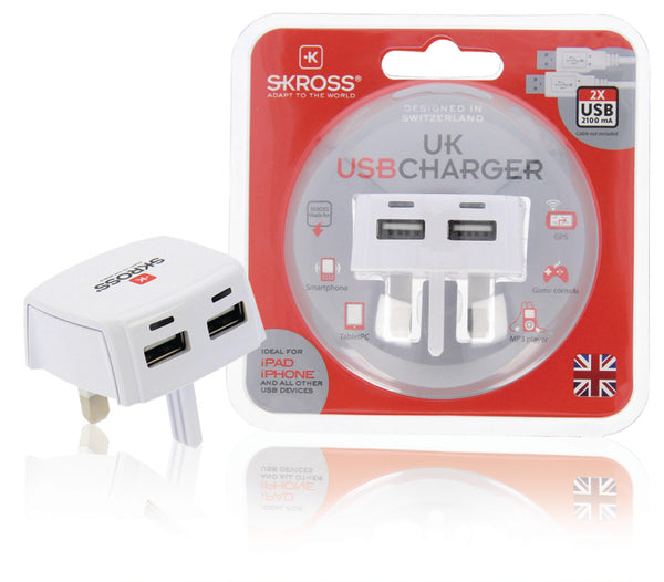 Skross SKR1302700 Uk Usb Charger 2.1a