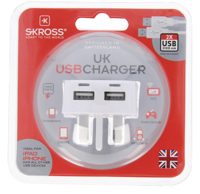 Skross SKR1302700 Uk Usb Charger 2.1a