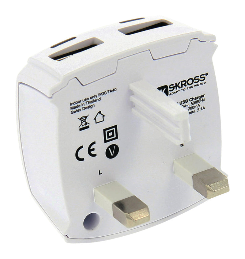 Skross SKR1302700 Uk Usb Charger 2.1a