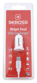 Skross Skr2900610 Midget Dubbele Usb Auto-oplader Wit