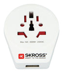 Skross SKR1500260 Reisadapter Wereld-naar-europa Usb Geaard