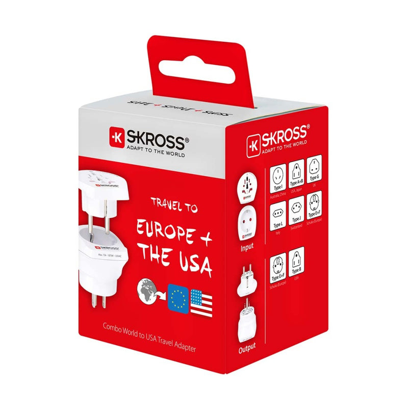 Skross SKR1500204E Reisadapter Combo Wit