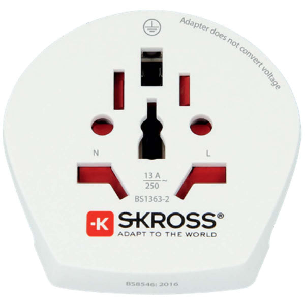 Skross SKR1500211E Reisadapter Wereld-naar-europa Geaard