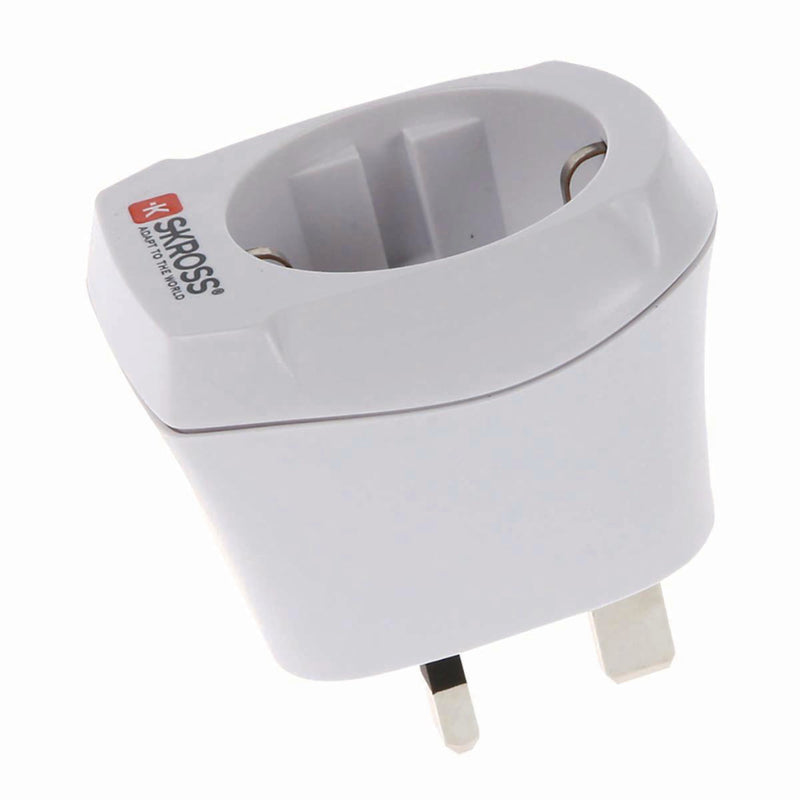Skross SKR1500230E Reisadapter Europa-naar-uk Geaard