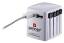 Skross SKR1302320 Reisadapter Wereld Usb Geaard