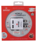 Skross SKR1302320 Reisadapter Wereld Usb Geaard