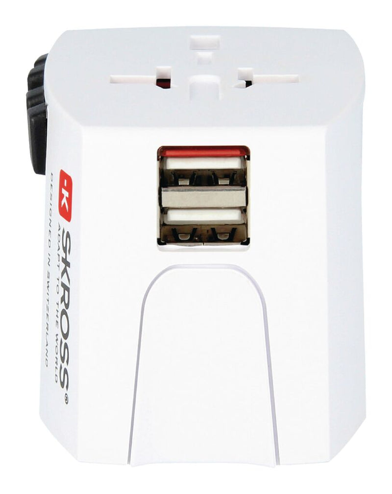 Skross SKR1302940 Reisadapter Combo - Wereld-naar-zwitserland Geaard