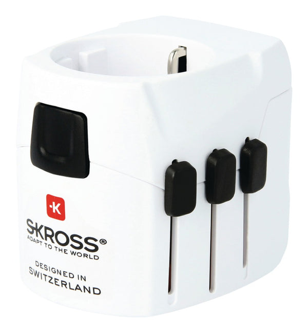Skross SKR1302540 Reisadapter Wereld Pro+ Usb Geaard