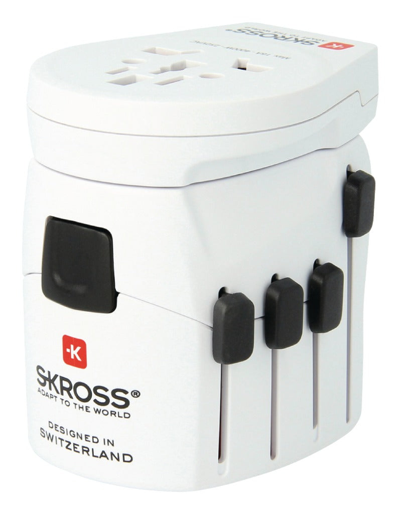 Skross SKR1302535 Reisadapter Wereld Pro Usb Geaard