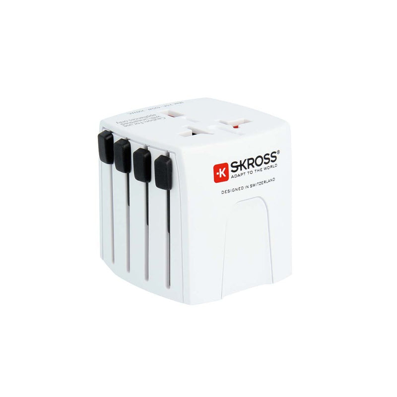 Skross SKR1302960 Muv Usb (2xa) Compacte 2-polige Wereldreisadapter Met 2 Geïntegreerde Usb-poorten