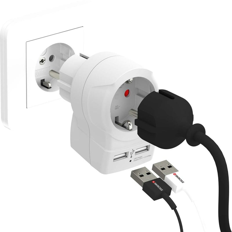 Skross SKR1500282 Europe To Europe Usb - Home Usb Hub
