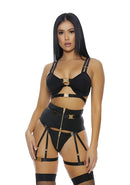 Instant Click Lingerie Set - Zwart - S