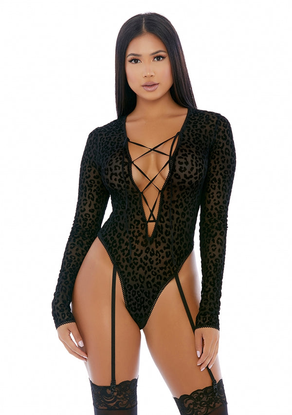 Feline - Lustful Teddy met Lange Mouwen - M