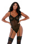 Feline Feisty Cheetah Cup Teddy - Zwart