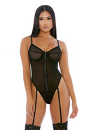 Nightly Hook Up Teddy - Zwart