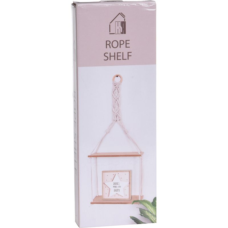 Hangplateau met Touw Decoratie - 2 plateaus