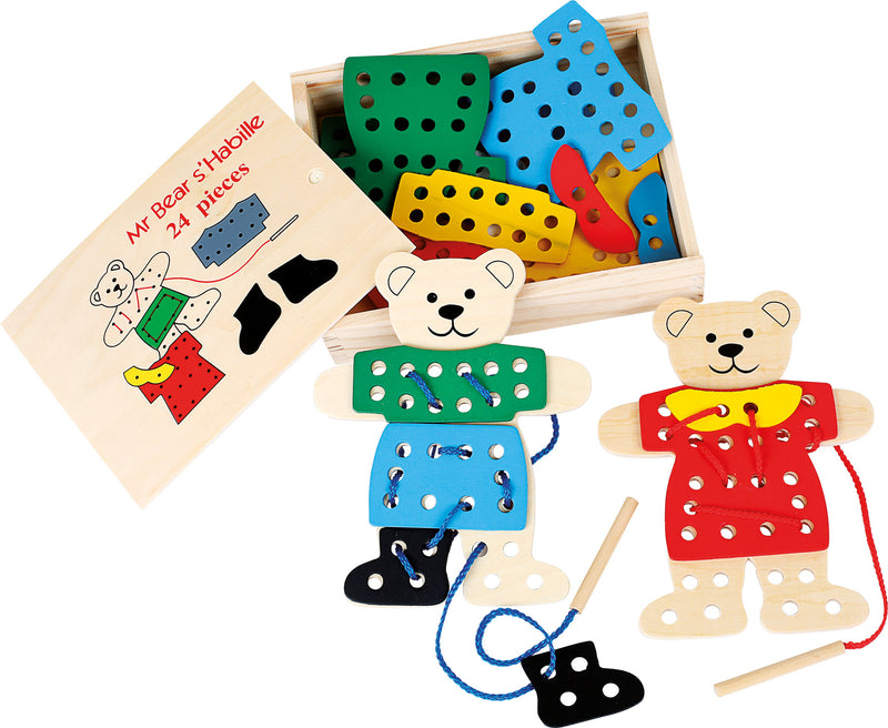 Dress-Up Bears Threading Spel