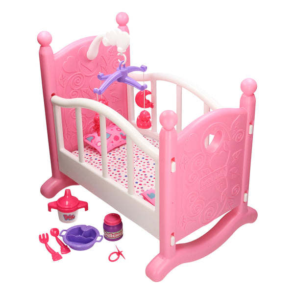 Poppenschommelbed met Accessoires