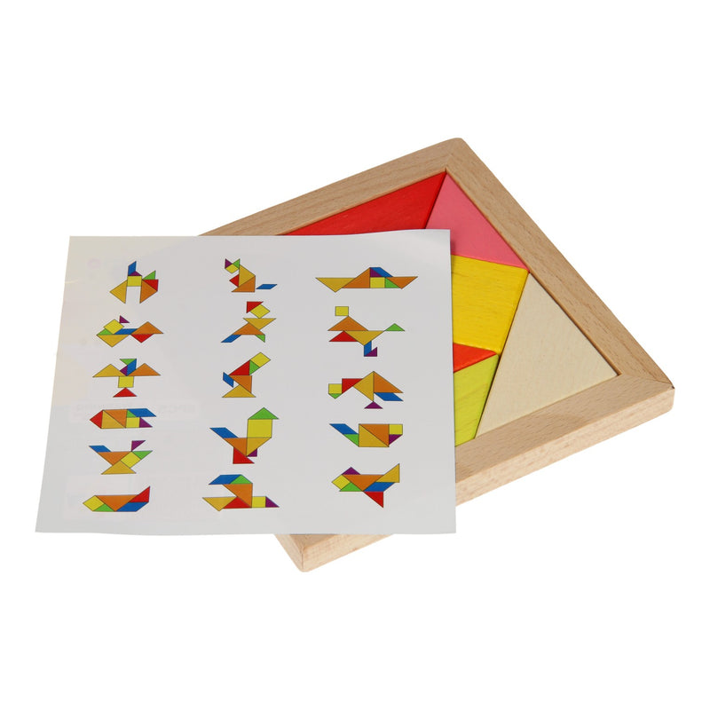 Tangrampuzzel Hout, 7dlg.