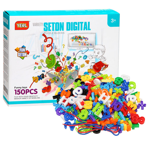 Bouw- en Rijgset Cijfers, 150dlg.