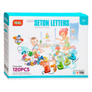 Bouw- en Rijgset Letters, 120dlg.