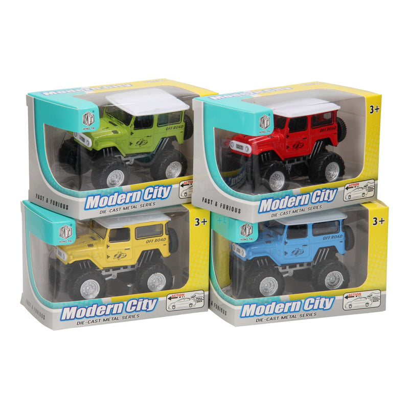 Die-cast Pull Back Terreinwagen